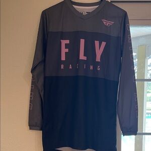 FLY RACING JERSEY  Black, Grey and Pink Shirt